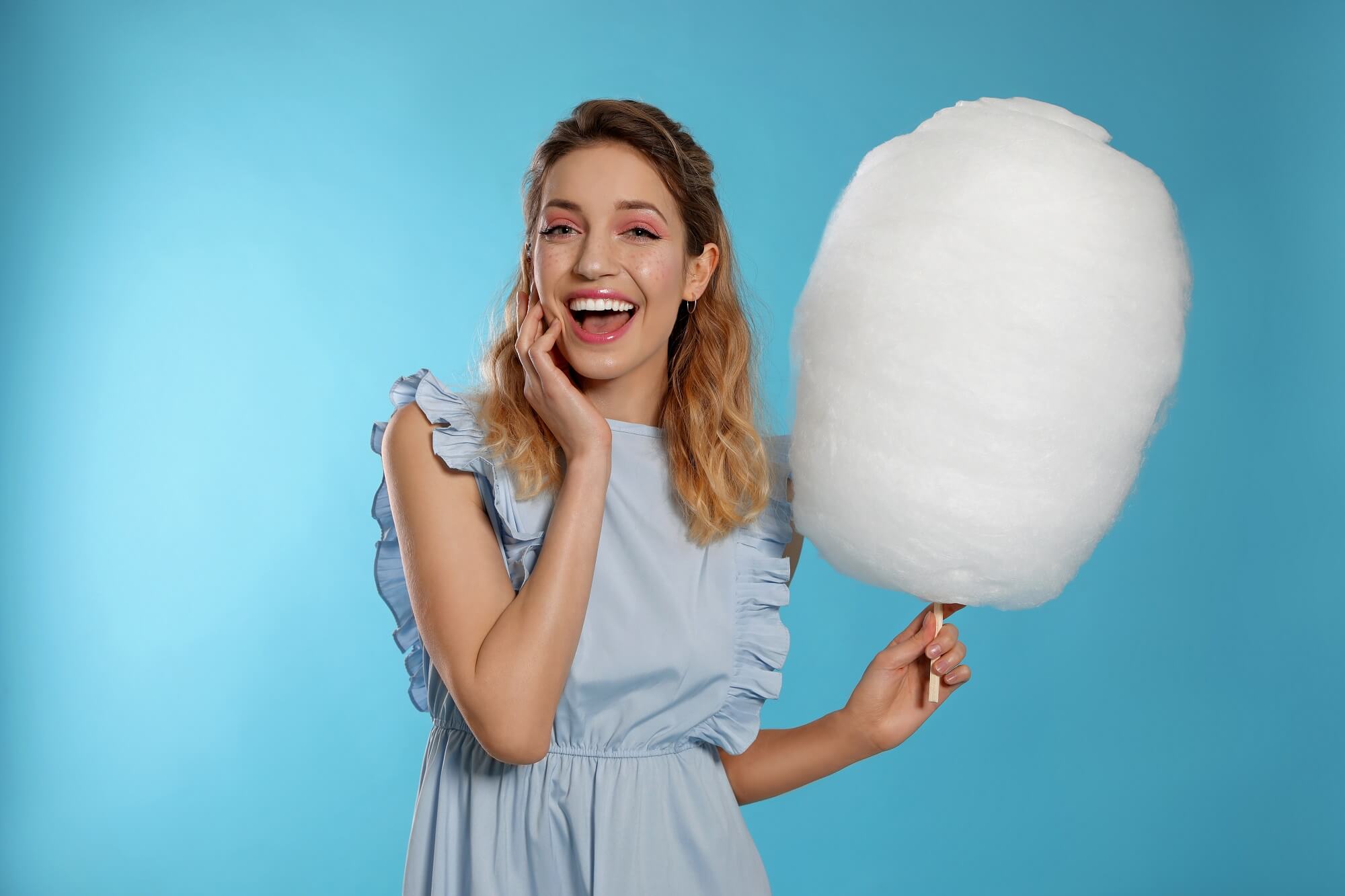 cotton candy macchina per zucchero filato ariete 2973 azzurro